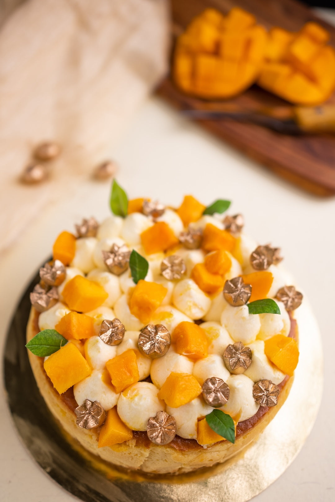 Baked Mango Cheesecake - Tier Nom Patisserie