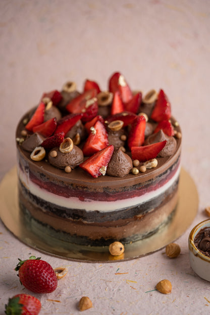 Berry Hazel Kiss Naked Cake - Tier Nom Patisserie