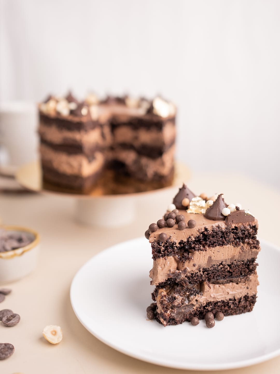 Intense Chocolate Naked Cake - Tier Nom Patisserie