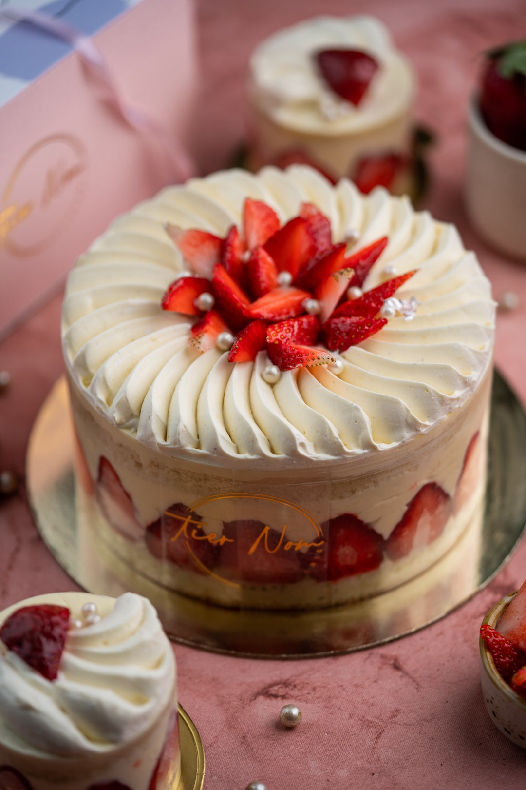 Fraisier Cake - Tier Nom Patisserie