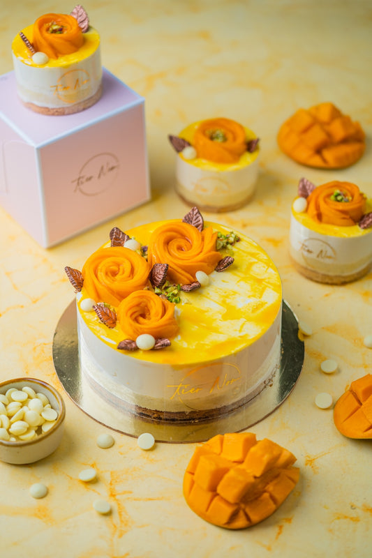 Japanese Mango Soufflé Cake - Tier Nom Patisserie